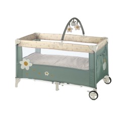 CUNA VIAJE TWO LEVELS+TOYS BOTANIC