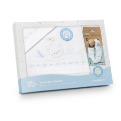 TRIP. CUNA CARA OSITO BABY BCO/AZUL