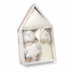 SET 3 PCS CASITA PELUCHE+MANTA+DOUDOU BG