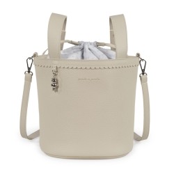 BOLSO BUCKET ICON CREAM