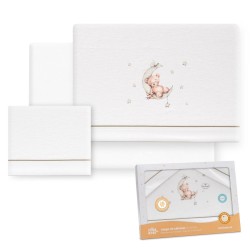 TRIPTICO COCHE FRANELA OSO LUNA ESTRELLA