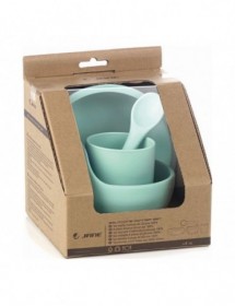 SET VAJILLA SILICONE DINNER MENTA