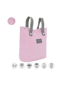 BOLSO PANADERA CAMBRAS PIC ROSA
